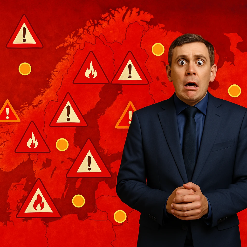 Illustrasjon til artikkelen «Klimapanikken er bygget på hysteri og maktspill»