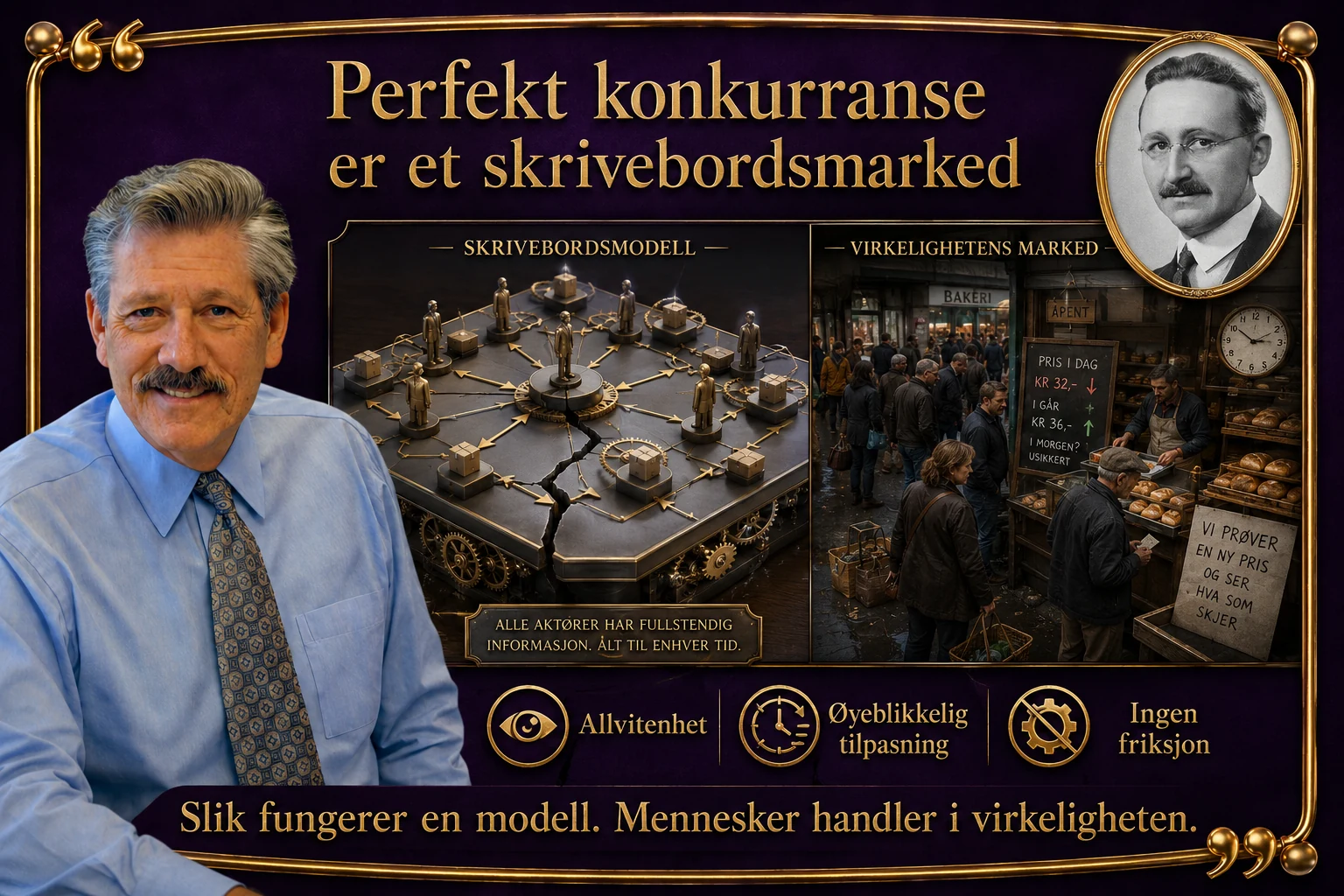 Illustrasjon til artikkelen «Friedrich A. Hayek om «Konkurransens betydning», 80 år senere»