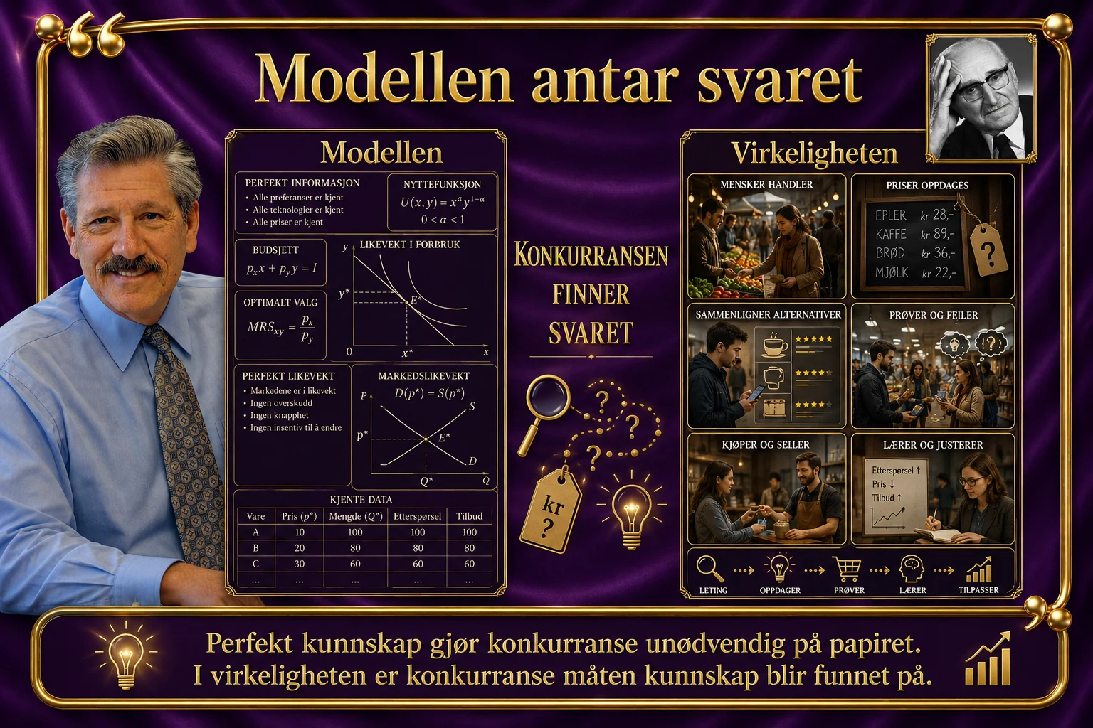 Illustrasjon til artikkelen «Friedrich A. Hayek om «Konkurransens betydning», 80 år senere»