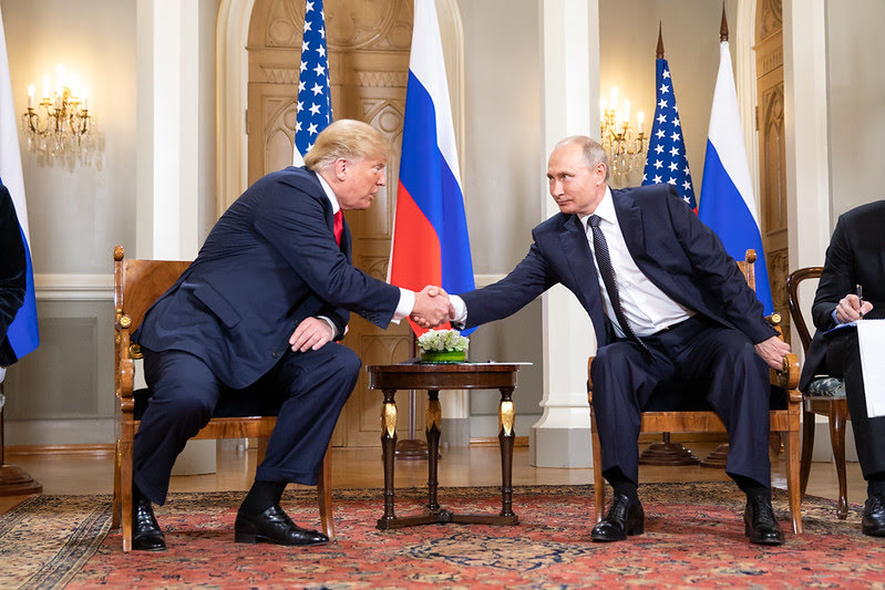 Donald Trump og Vladimir Putin under toppmøtet i Helsinki i 2018